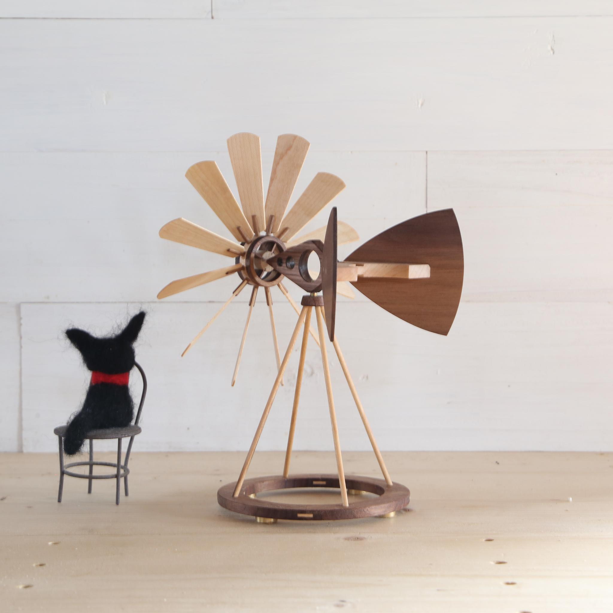 木の風車・ハードメイプル&ブラックウオールナット | 2枚目